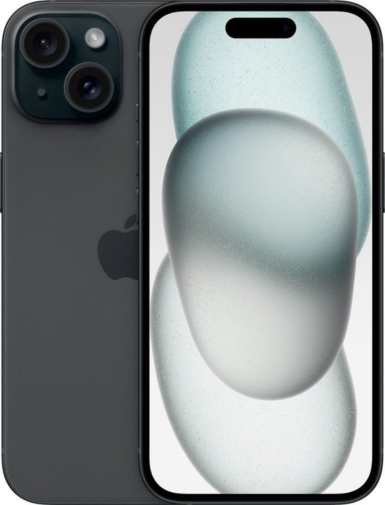 Apple iPhone 15, 256GB, Black – Unlocked (Renewed)