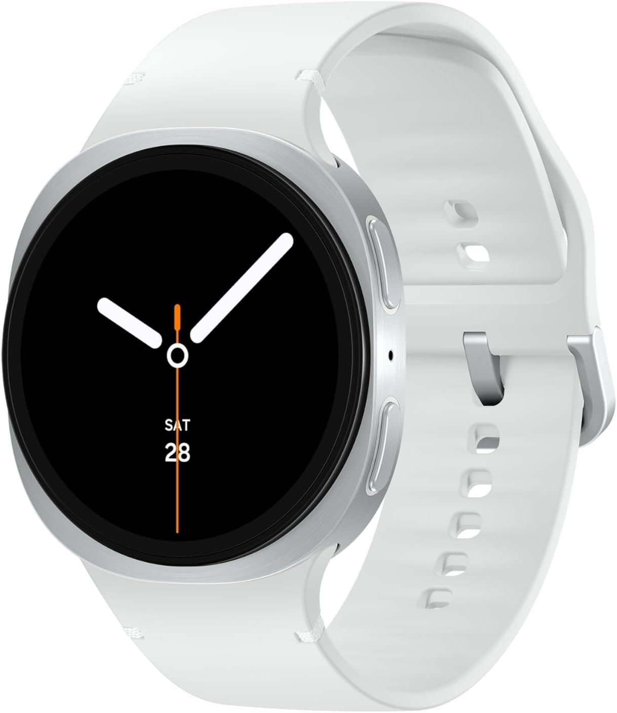 Samsung Galaxy Watch 8 | 40mm | AI Smartwatch w/ 1.34″ AMOLED, Wear OS 6, Wi-Fi, Bluetooth, Heart Rate, GPS Fitness Tracker | IP68, MIL-STD-810H | International Model L320 | w/Fast Charger, Silver