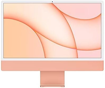 2021 Apple iMac with Apple M1 Chip with 8-core CPU (24-inch, 16GB RAM, 1TB SSD Storage) (QWERTY English) Orange (Renewed)
