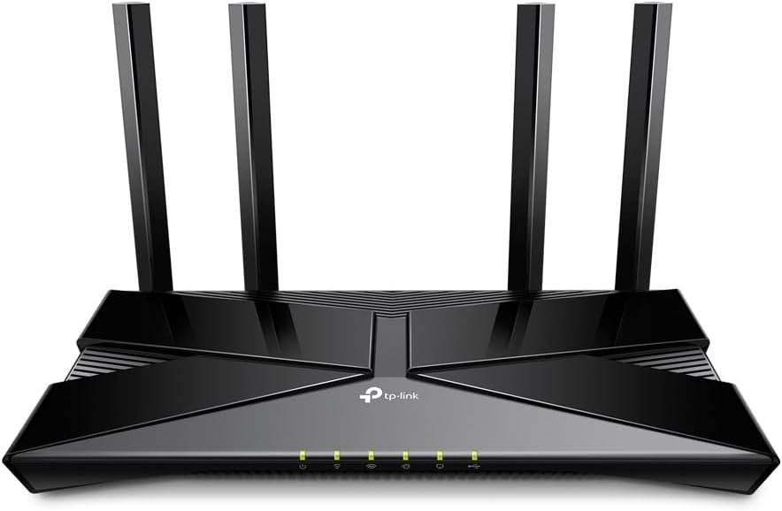 TP-Link – Archer AX3000 Pro Dual-Band Wi-Fi 6 Router – Black (Renewed)
