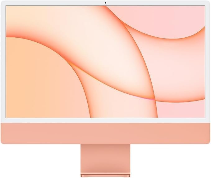 2021 Apple iMac with Apple M1 Chip with 8-core CPU (24-inch, 16GB RAM, 256GB SSD Storage) (QWERTY English) Pink (Renewed)