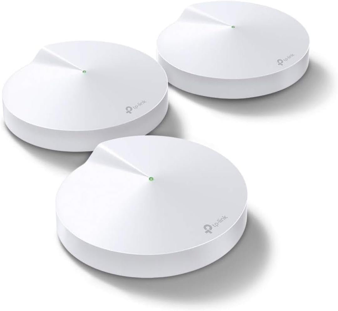 TP-Link Deco M5 Mesh WiFi System – Up to 5,500 sq. ft. Whole Home Coverage and 100+ Devices,WiFi Router/Extender Replacement, Anitivirus, 3-Pack