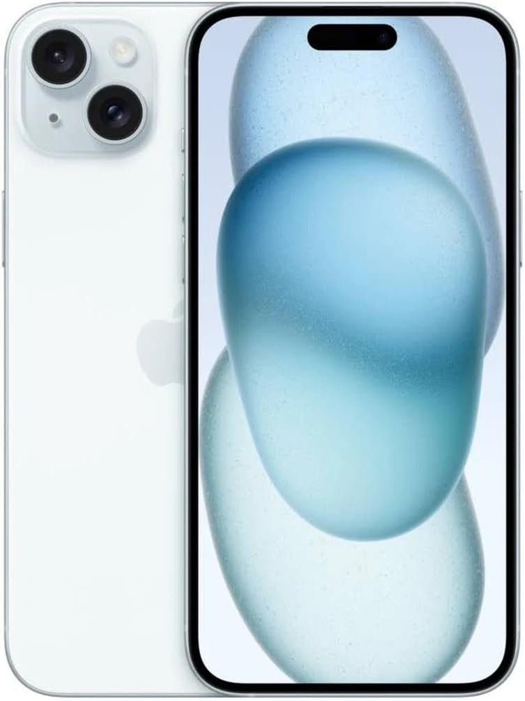 Apple iPhone 15 Plus, 128GB, Blue – Unlocked (Renewed)