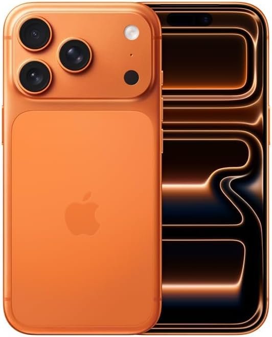 Apple iPhone 17 Pro, US Version, 1TB, eSIM, Cosmic Orange for Verizon (Renewed)