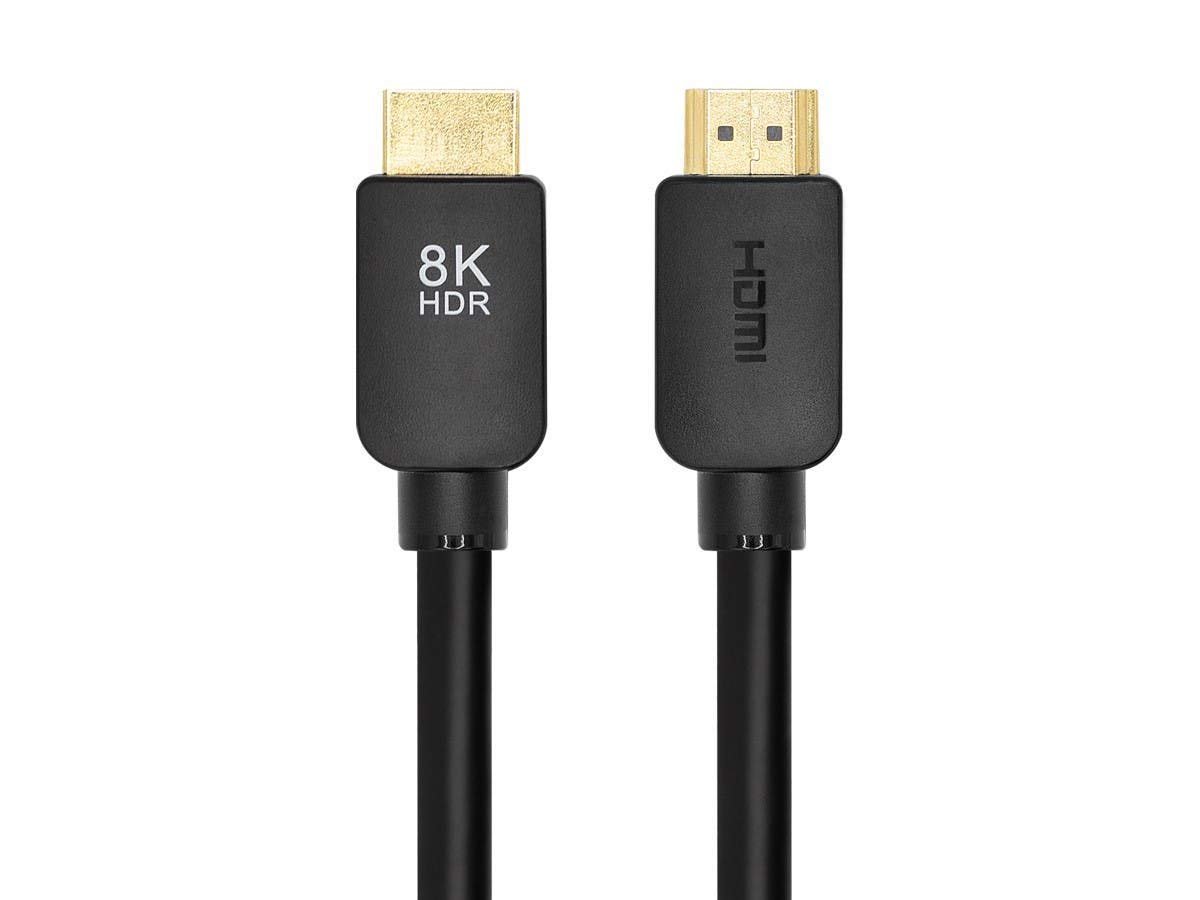 Monoprice 8K Certified Ultra High Speed HDMI 2.1 Cable – 48Gbps, Compatible with Sony PlayStation, Microsoft Xbox Series X and S, 10 feet, Black