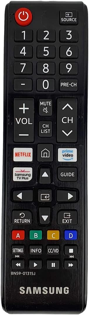 Samsung OEM Remote Control with Netflix Hotkey – Black (BN59-01315J)