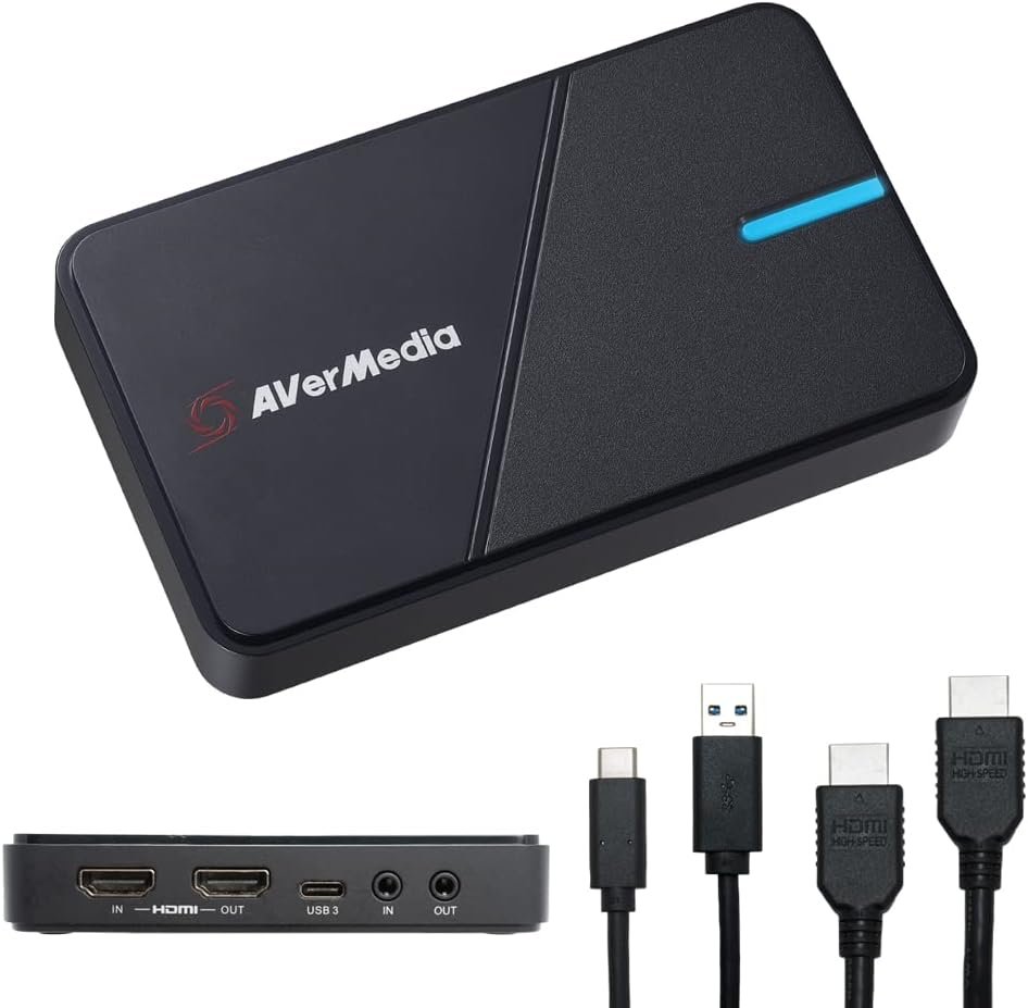 AVerMedia 4K Capture Card for Streaming,1440p120 Video Capture Device for PS5/Pro, Xbox Series X/S, Nintendo Switch, PC, compatible with Twitch, OBS, Windows, Mac – GC551G2 Live Gamer Extreme 3