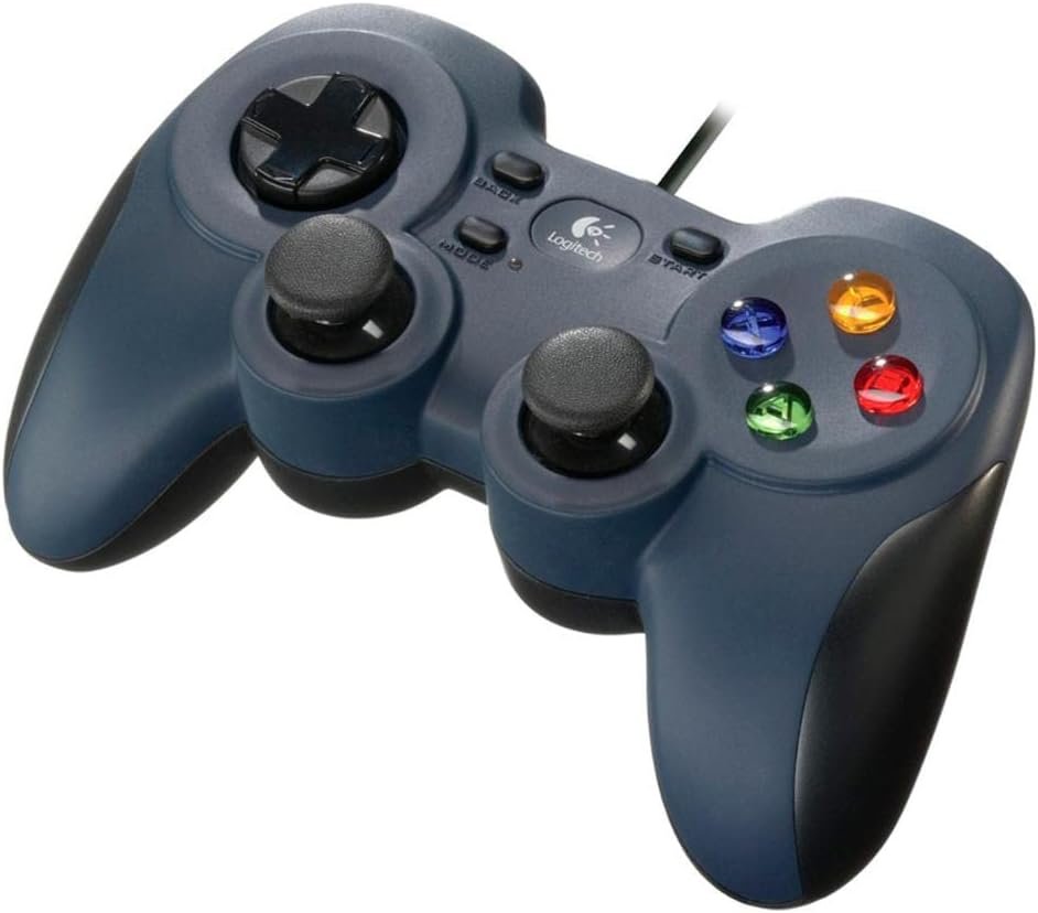 Logitech G F310 Wired Gamepad Controller Console Like Layout 4 Switch D-Pad PC – Blue/Black