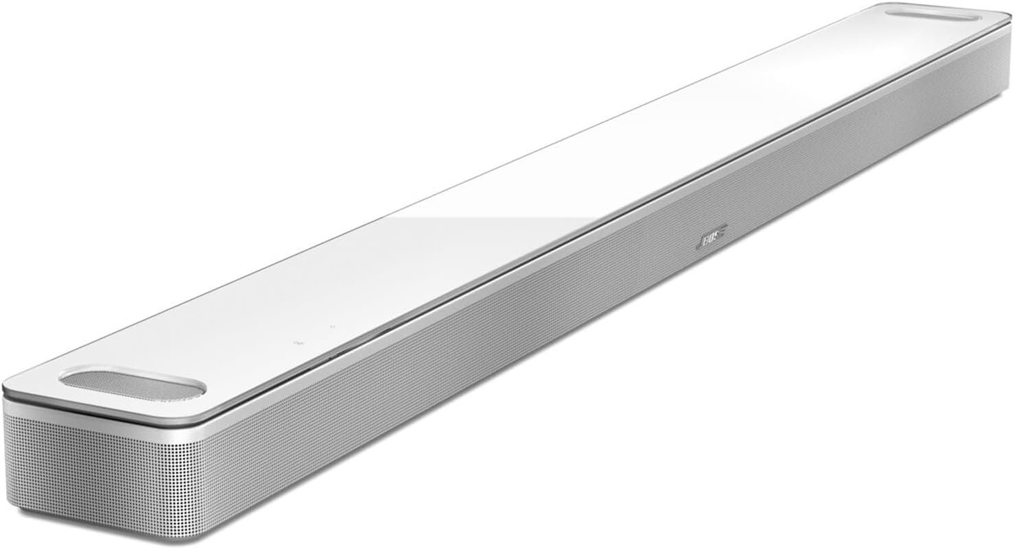 Bose Smart Ultra Dolby Atmos Soundbar, All-in-One Surround Sound System for TV, A.I. Dialogue Mode, Alexa and Google Voice Control, HDMI eARC, White