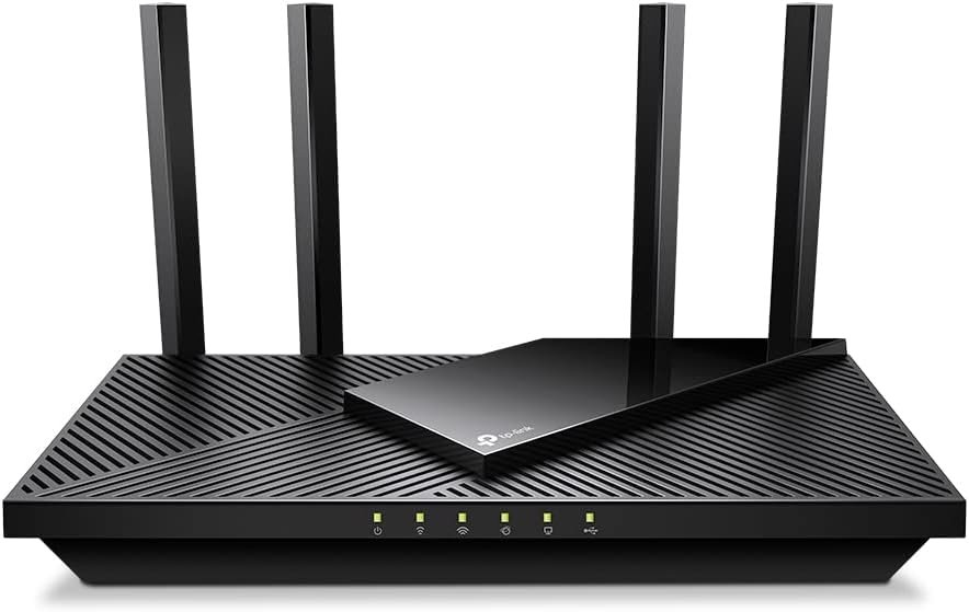 TP-Link AX3000 WiFi 6 Router (Archer AX55 Pro) – Multi Gigabit Wireless Internet, 2 x 2.5 Gbps Ports, Dual Band, VPN Router, OFDMA, MU-MIMO, USB 3.0, WPA3, Compatible with Alexa