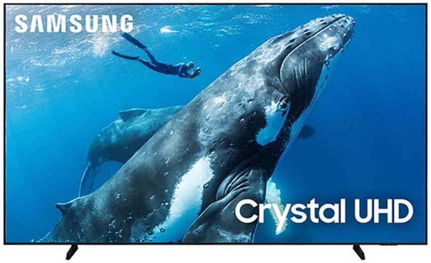 Samsung 98-Inch Class 4K Crystal UHD DU9000 Series HDR Smart TV, Object Tracking Sound Lite, Motion Xcelerator 120Hz, Supersize Picture Enhancer, Mega Contrast, Alexa Built-In (UN98DU9000, 2024 Model)