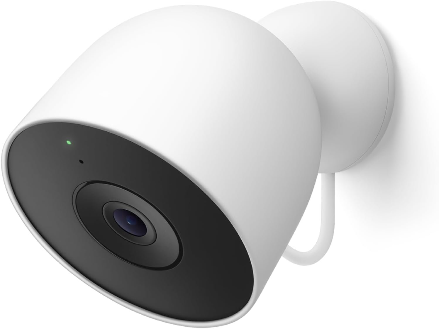 Google Nest Cam Outdoor (Wired, 2nd Gen) – Security Camera with 2K Video and Gemini, Night Vision, 2-Way Audio – Works with Google Home – 2025 Model – Snow