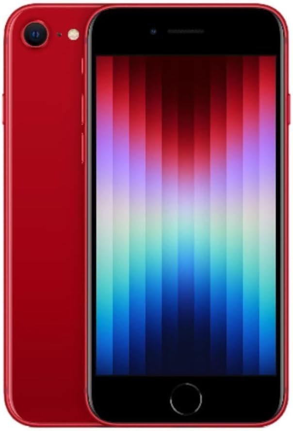 Apple iPhone SE 3rd Gen, 64GB, RED – Unlocked (Renewed Premium)