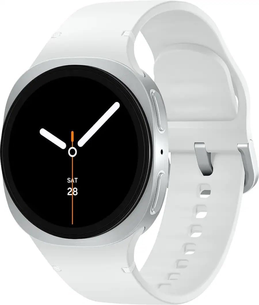 Samsung Galaxy Watch 8 (2025) 40mm LTE Smartwatch, Cushion Design, Fitness Tracker, Sleep Coaching, Running Coach, Energy Score, Heart Rate Tracking, Silver [US Version] (Renewed)