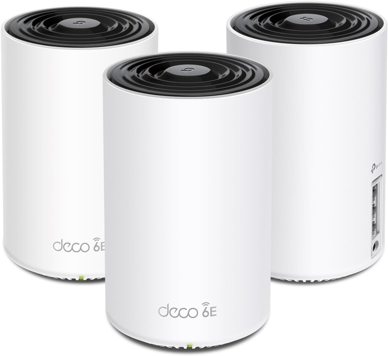 TP-Link Deco XE75 AXE5400 Tri-Band WiFi 6E System – Wi-Fi up to 7200 Sq.Ft, Engadget Rated Best for Most People, Replaces WiFi Router and Extender, AI-Driven New 6GHz Band, 3-Pack