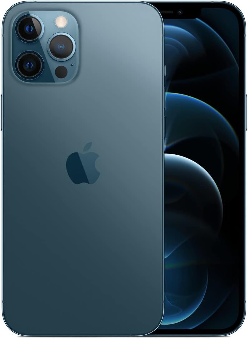 Apple iPhone 12 Pro, 128GB, Pacific Blue – Unlocked (Renewed)