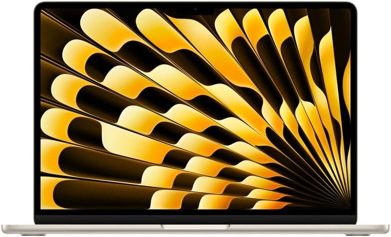 Apple 2024 MacBook Air with Apple M3 Chip, 15-inch, 24GB RAM, 512GB SSD Storage, Starlight (Renewed)