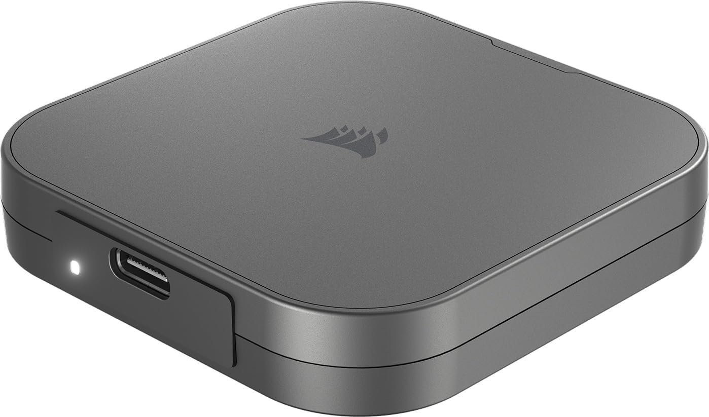 CORSAIR EX300U 1TB Portable External USB-C SSD – USB 3.2 Type-C Gen2 Connection, Plug and Play, MagSafe, Cable Included – Windows PC, macOS, iOS, iPadOS, Android – Gray