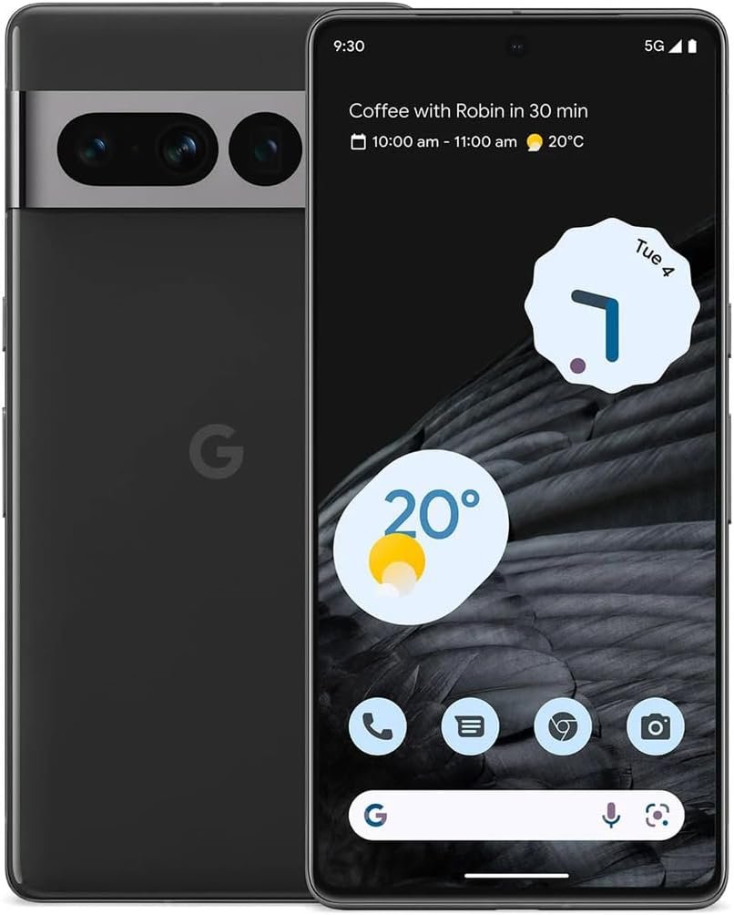 Google Pixel 7 Pro 5G, 512GB, Obsidian – Unlocked (Renewed)