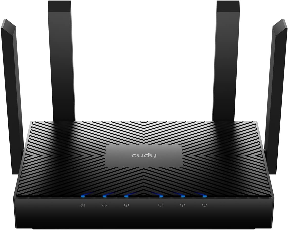 Cudy AX3000 WiFi 6 Router – 802.11ax Wireless Dual Band Gigabit Internet Router, VPN Compatible, MU-MIMO, WireGuard, Cudy Mesh Compatible WR3000 V2.0