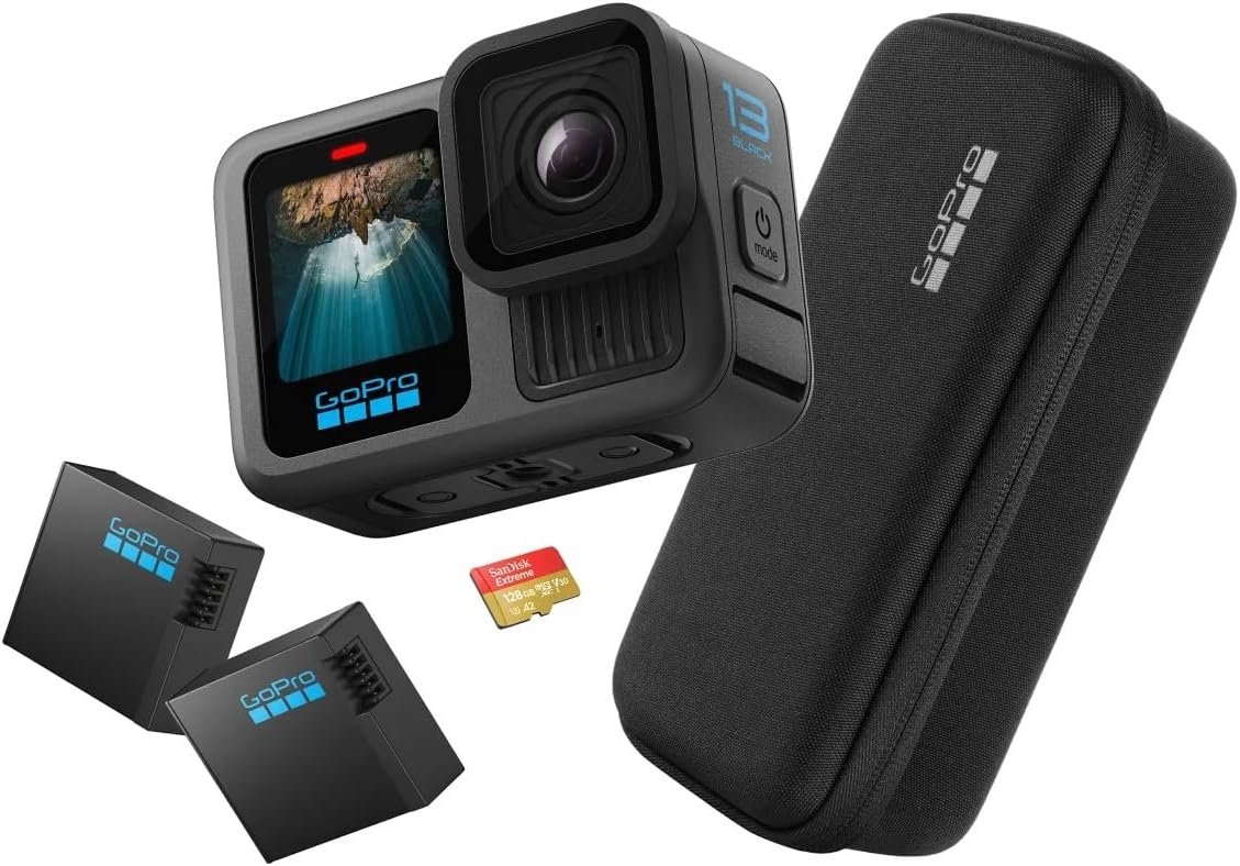 GoPro HERO11 Black Action Camera, Bundle, Also Includes: Shorty Hand Grip, Spare Enduro Battery