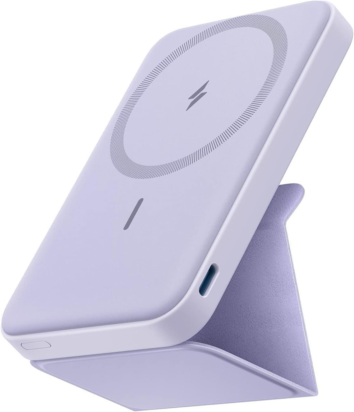 Anker 622 Magnetic Battery (MagGo), 5,000mAh Foldable Magnetic Wireless Portable Charger with Stand and USB-C Port (On the Side), Magsafe-Compatible for iPhone 16/15/14/13 Series