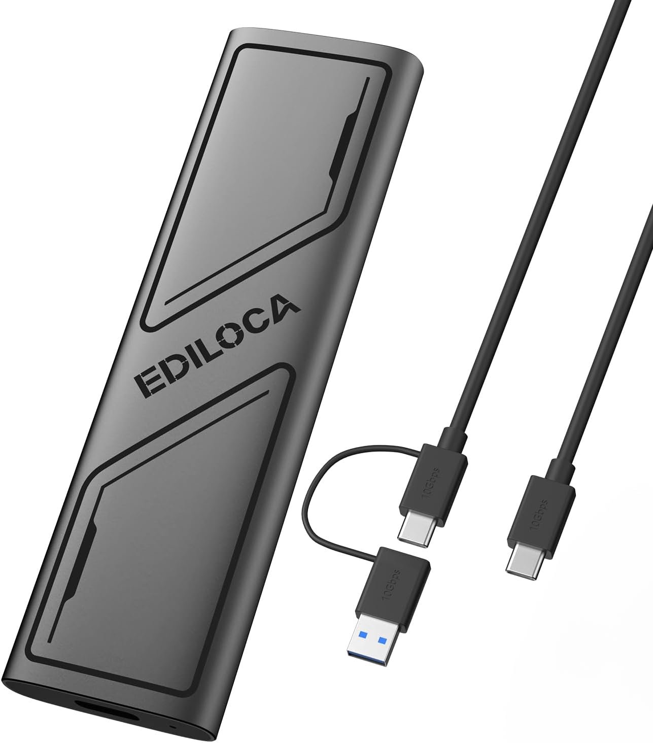 Ediloca EP1000 External Hard Drive 1TB,Portable Ssd,External Solid State Drives Up to 1000MB/s Read, Storage Expansion, Compatible w/USB-C Smartphones, PC, Mac, Tablets, Sleek & Sturdy Design