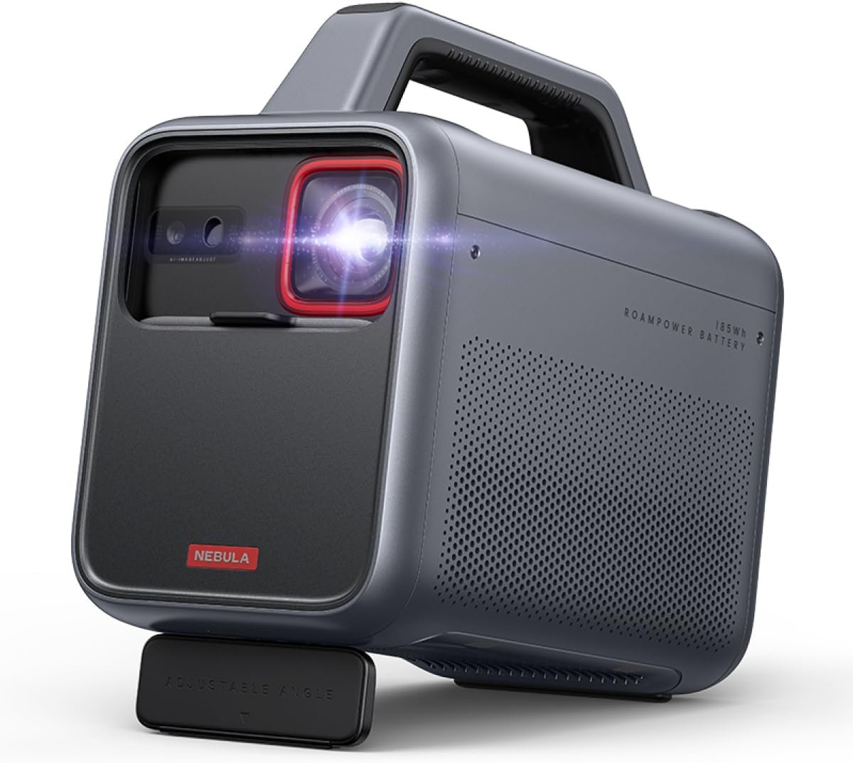 NEBULA Mars 3 Outdoor Portable Projector, 1000 ANSI Lumens, AI-Powered Image, Built-In Battery with 5 Hour Playtime, Android TV, 200 Inch Home Theater, for Backyard, Office and Business, and Camping