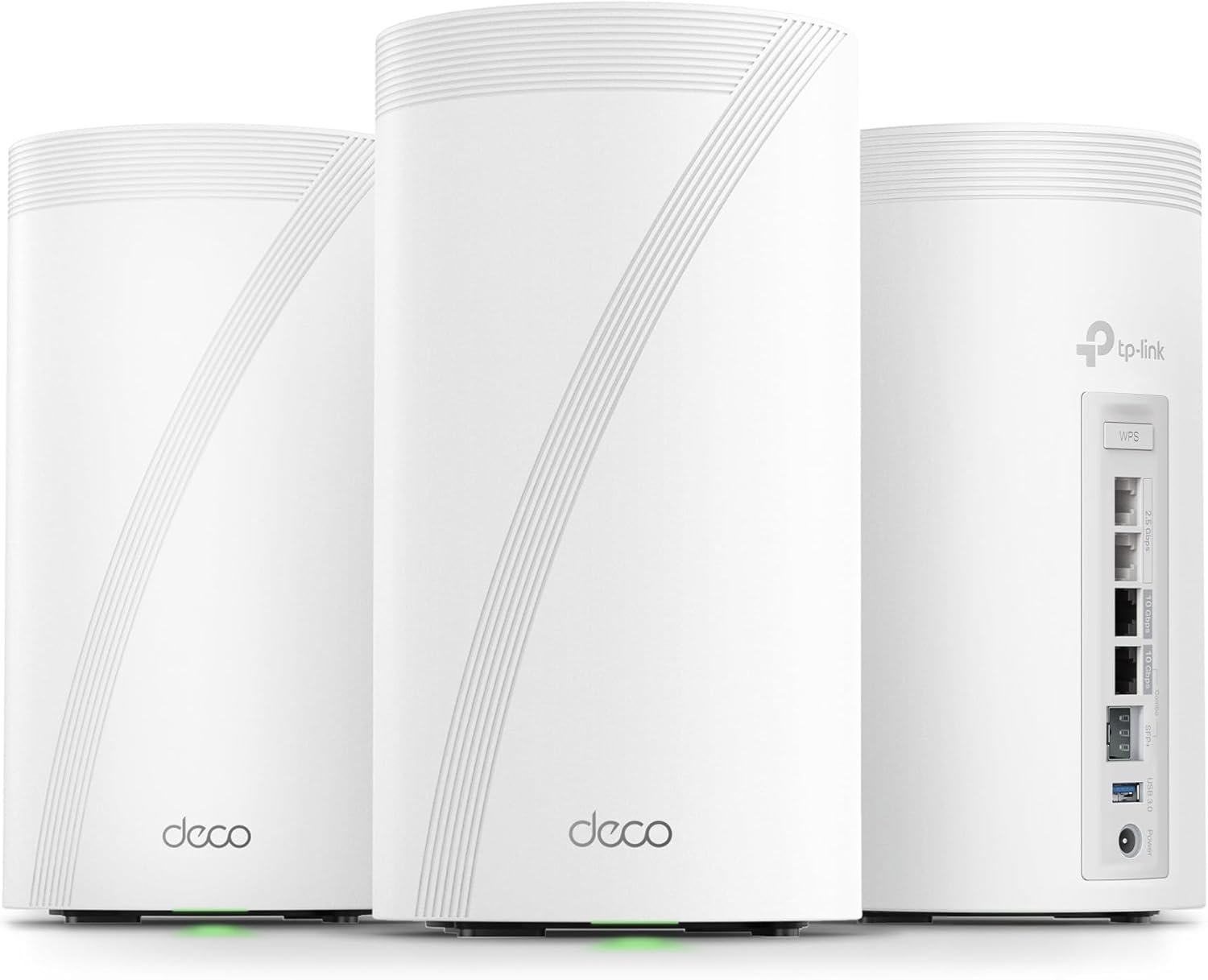 TP-Link Deco 7 Elite BE85 Tri-Band WiFi 7 BE22000 Whole Home Mesh System – 12-Stream 22 Gbps, 2X 10G + 2X 2.5G Ports, Wired Backhaul, 8X High-Gain Antennas, VPN, HomeShield, Free Expert Help (3-Pack)