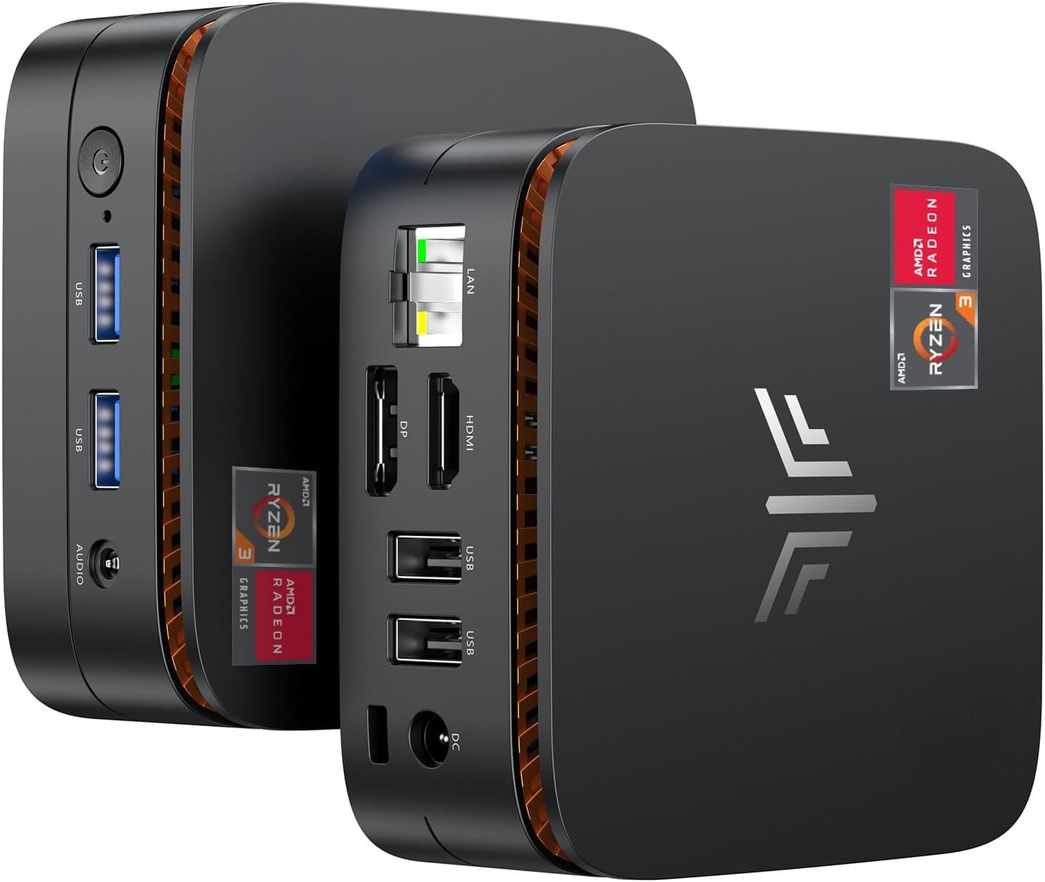 KAMRUI Essenx E1 Mini PC, AMD Ryzen 3250U (up to 3.5GHz), 8GB DDR4 RAM 256GB M.2 SSD, Mini Desktop Computer Support Dual 4K, WiFi, Ethernet for Business, Office, Home