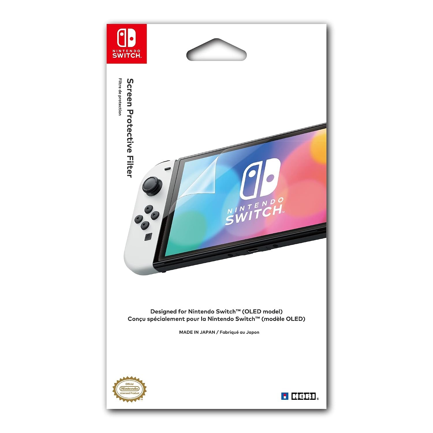 HORI Screen Protective Filter (OLED Model) – Officially Licensed – Nintendo Switch