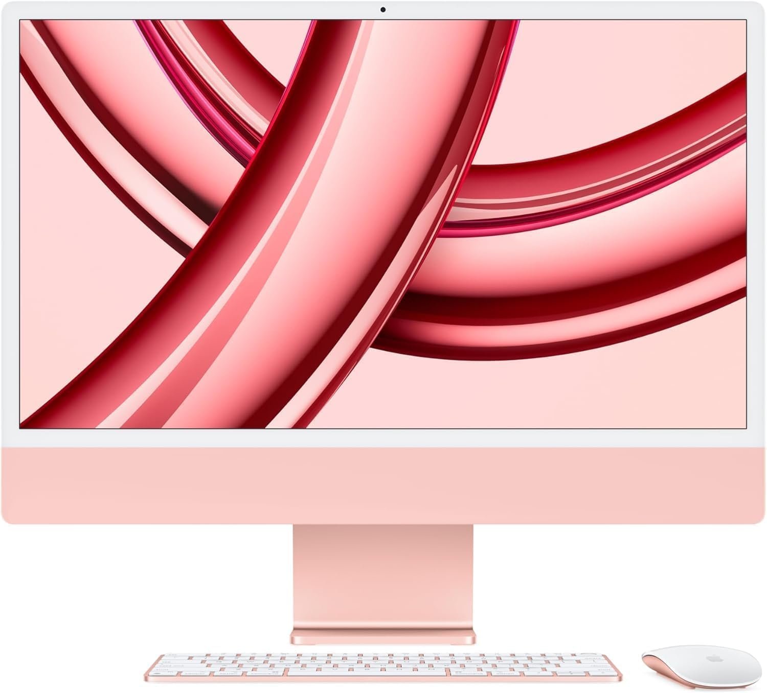 Apple 2023 iMac with Apple M3 with Processor 8-core CPU/10-core GPU (24-inch, 8GB RAM, 512GB SSD Storage) Pink (Renewed)
