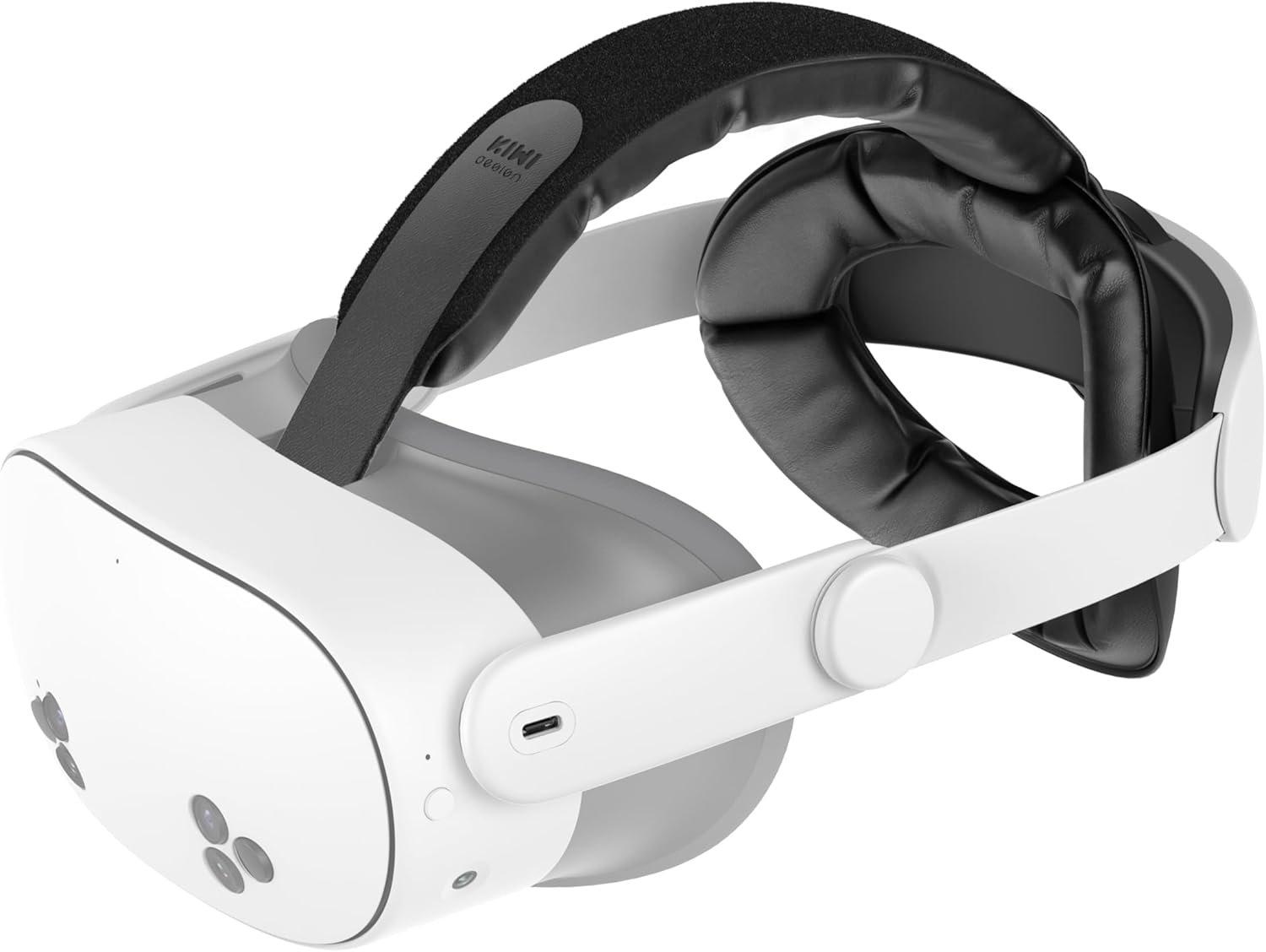 KIWI design K4 Head Strap, VR Headset Accessories for Meta Oculus Quest 3/3S, Non-Battery & Enhanced Support & Adjustable & Comfort Strap Gift for Kids and Adults