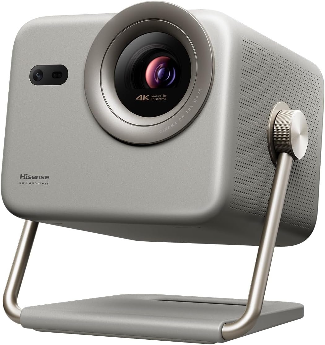 Hisense M2 Pro, Triple Laser Smart Portable Lifestyle Projector, 4K UHD, 65” – 200”, 1,300 Lumens, Dolby Vision,Optical Zoom, Intelligent Screen Adjustments, Vidaa OS, Netflix Included