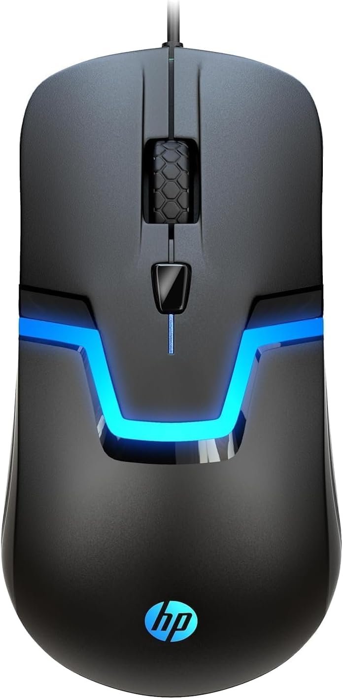 HP Wired RGB Gaming Mouse High Performance Mouse with Optical Sensor, 3 Buttons, 7 Color LED for Computer Notebook Laptop Office PC Home