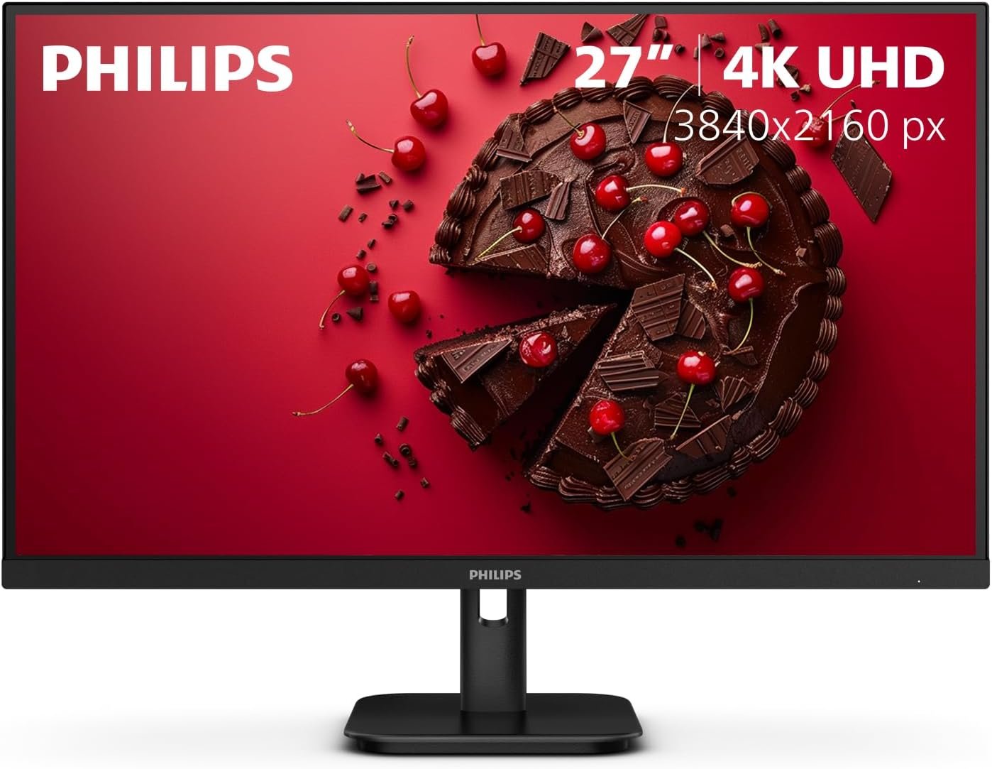 Philips 27E1N1800A 27″ IPS 4K UHD (3840 x 2160) Monitor, Built-in Speakers, HDR 10, AMD FreeSync, LowBlue Mode, Flicker-Free, VESA, 4Yr Advance Replacement Warranty