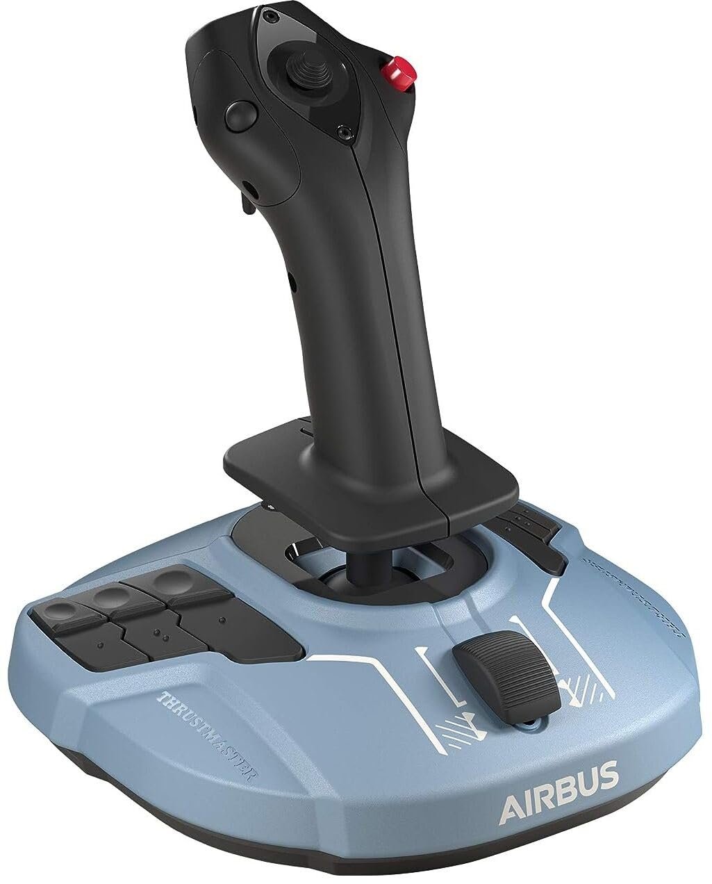 Thrustmaster TCA Sidestick Airbus Edition, Magnetic Sensor Flight Joystick, 17 Action Buttons, Built-In Throttle with Thrust Reverser, Officially Licensed Airbus Replica for Flight Simulator, Compatible with PC