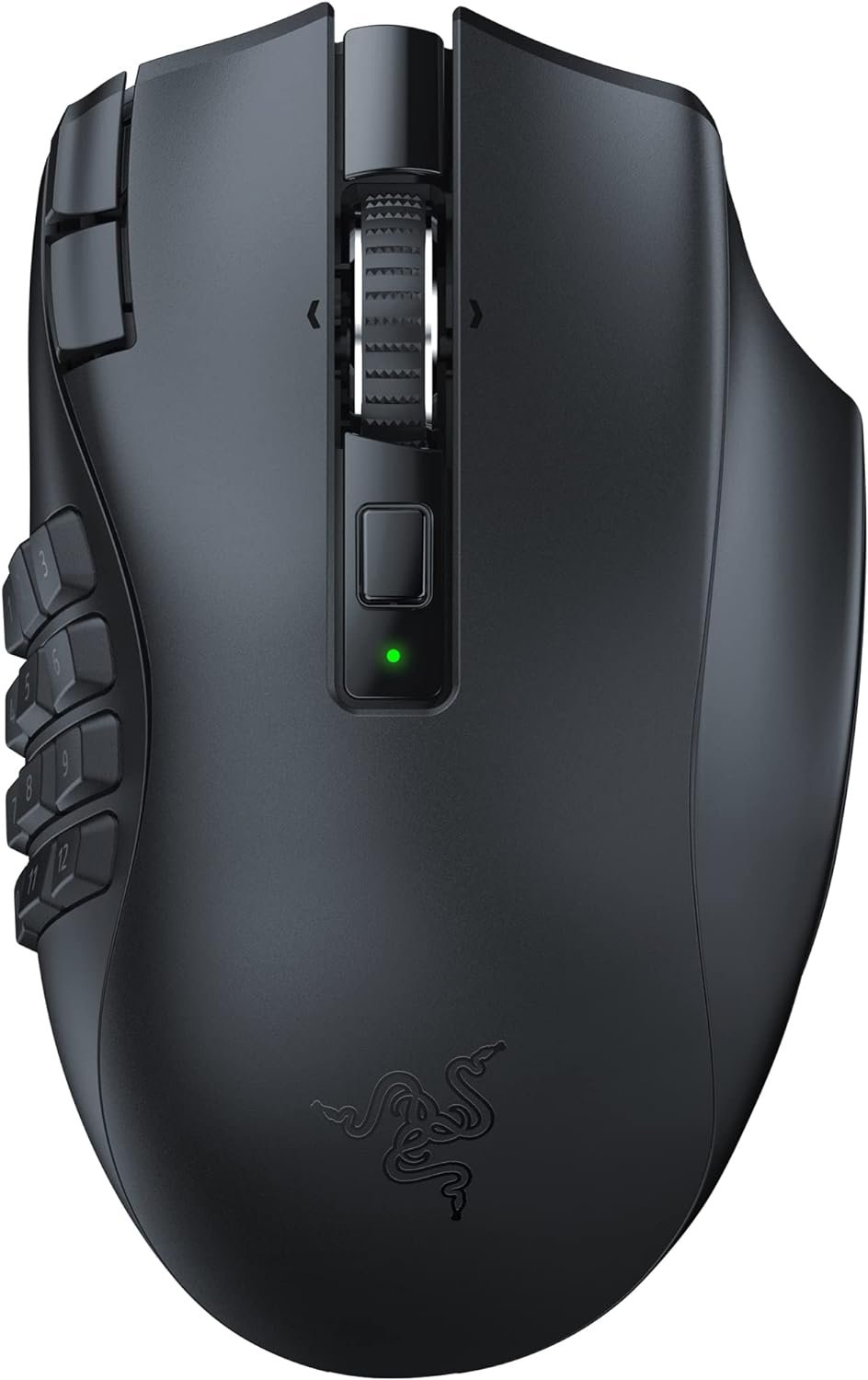 Razer Naga V2 HyperSpeed Wireless MMO Gaming Mouse: 19 Programmable Buttons – HyperScroll Technology – Focus Pro 30K Optical Sensor – Mechanical Mouse Switches Gen-2 – Up to 400 Hr Battery Life