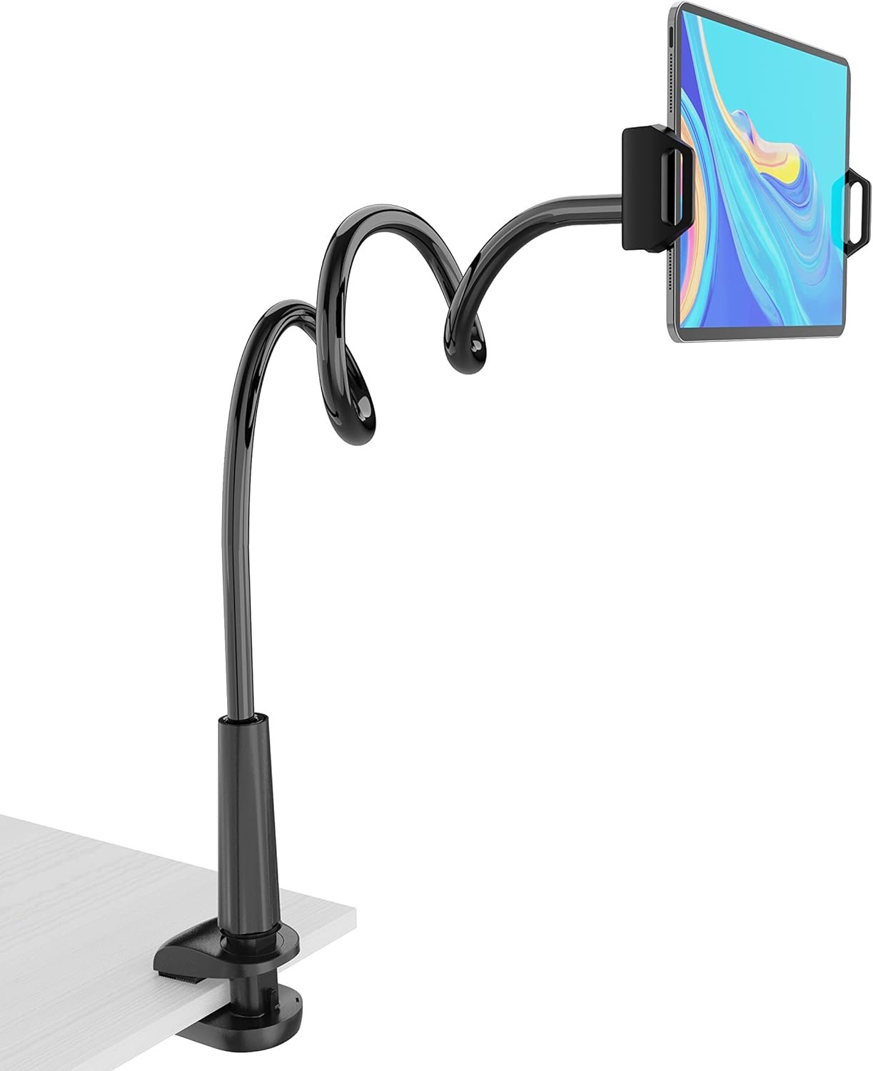 MAGIPEA Gooseneck Tablet Holder for Bed, Flexible Tablet Stand Holder with 360° Adjustable, Hands Free Tablet Mount Clip, Compatible with iPad/Kindle/Switch/Galaxy Tabs, More 4.7-13″ Devices