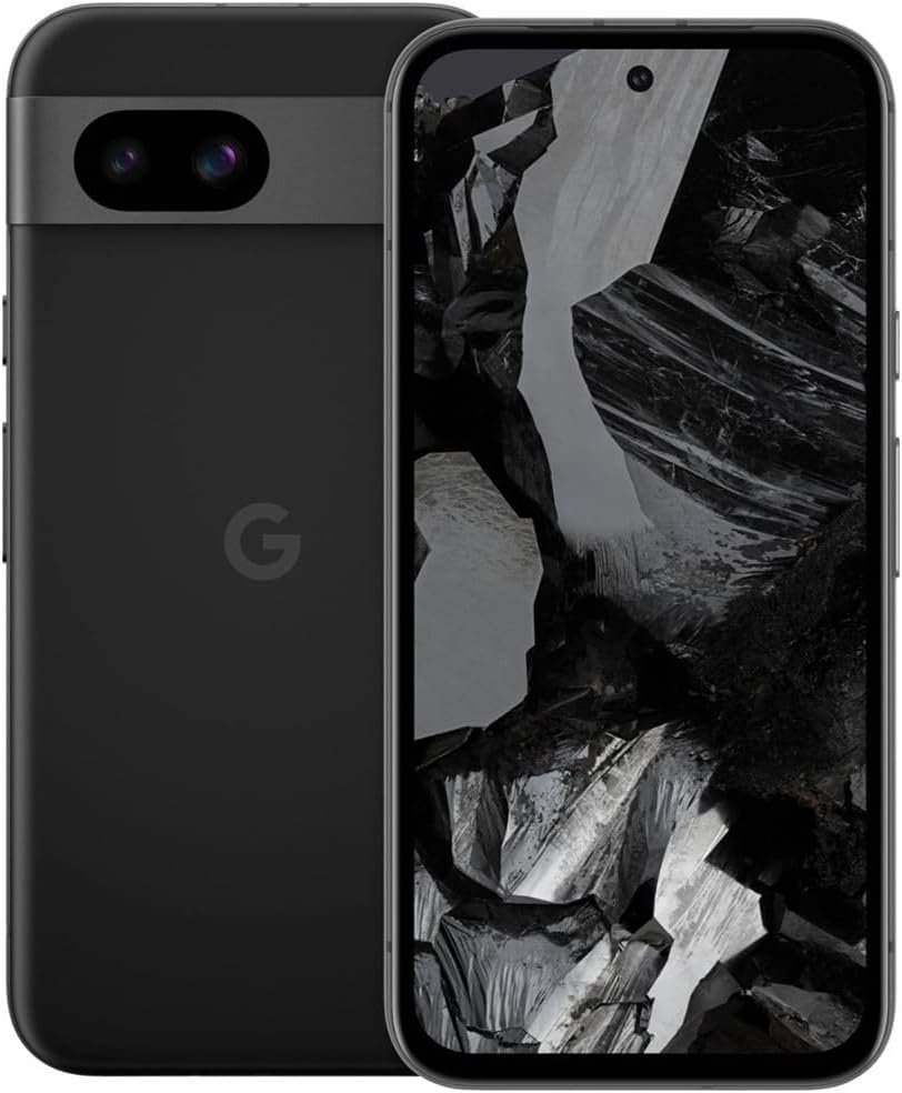 Google Pixel 8a 5G, 128GB + 8GB RAM, Obsidian – Unlocked (Renewed)