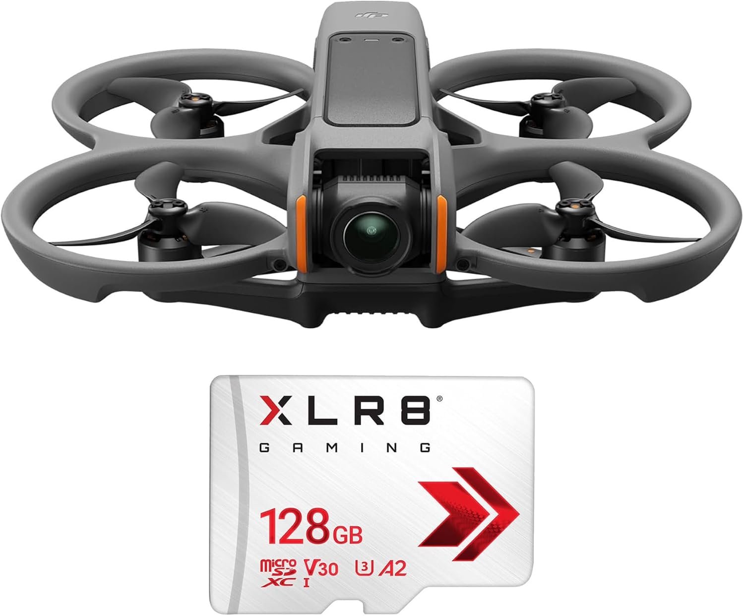 DJI Avata 2 (Drone Only) with Weatherproof Hard Case with 256GB MicroSDXC Canvas Go Plus Memory Card Bundle (3 Items)
