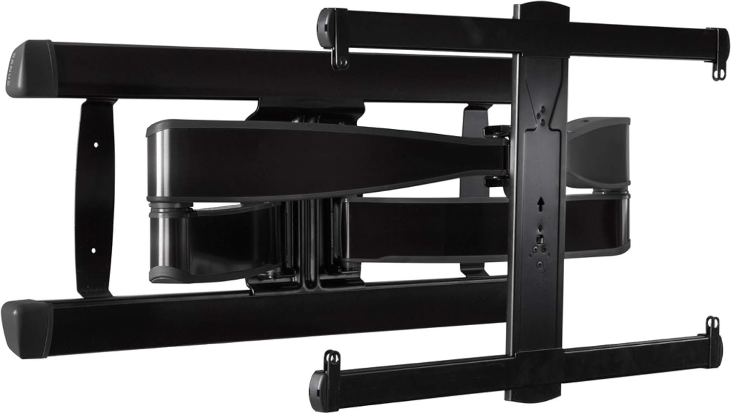 SANUS Full Motion TV Wall Mount for 42” to 90” TVs up to 125lbs – Extend, Swivel, Tilting TV Mount – Easy 3 Step DIY Install w/ Included Hardware – Black Finish