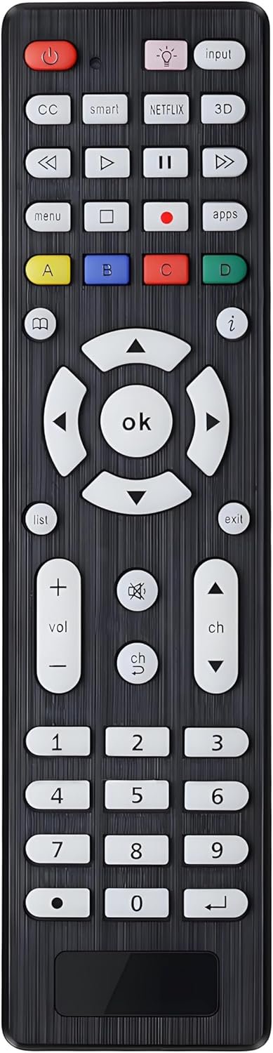 Universal TV Remote Replacement Compatible for Most Brands LED LCD 3D HDTV Smart TV Remote Control