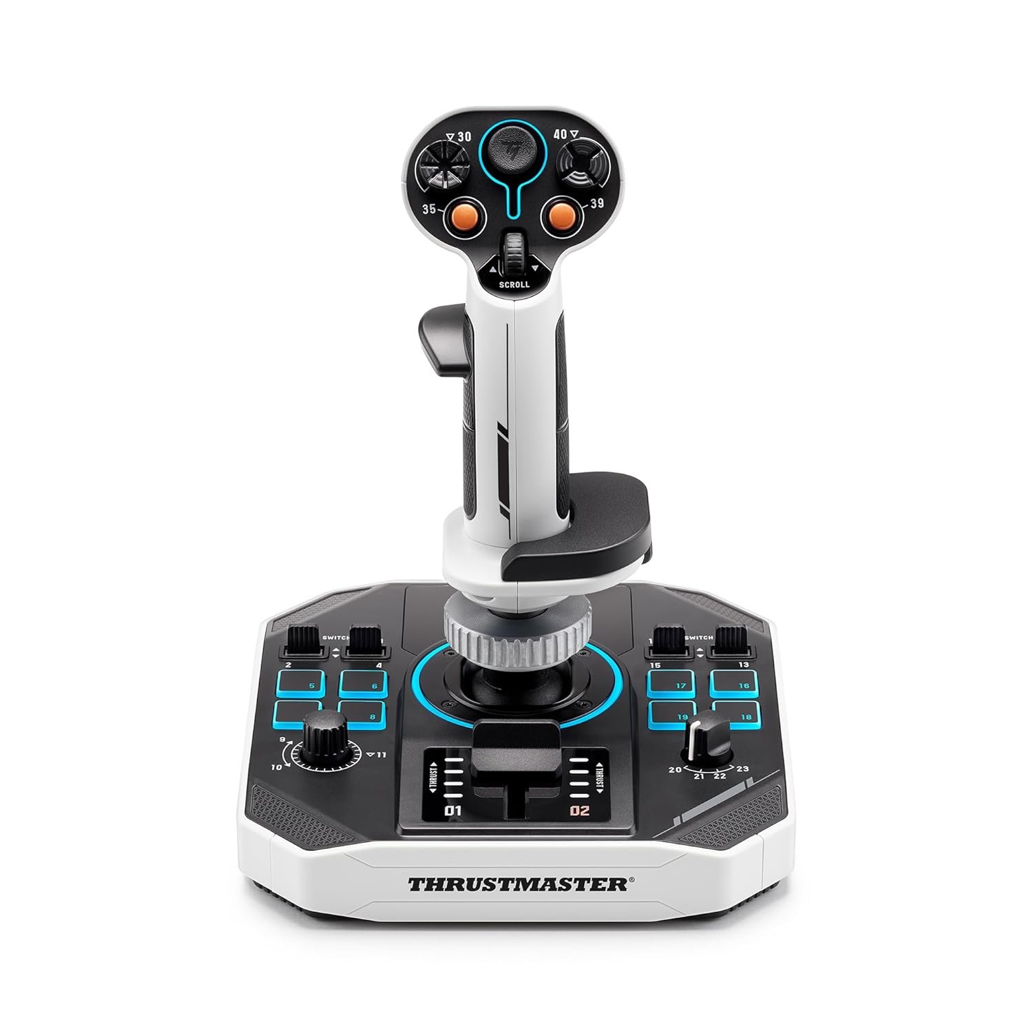 Thrustmaster Sol-R1 Flight Joystick – Hall Effect Technology, 44 Buttons for Space Flight Simulation, Flight Stick with Ambidextrous Grip – Compatible with PC