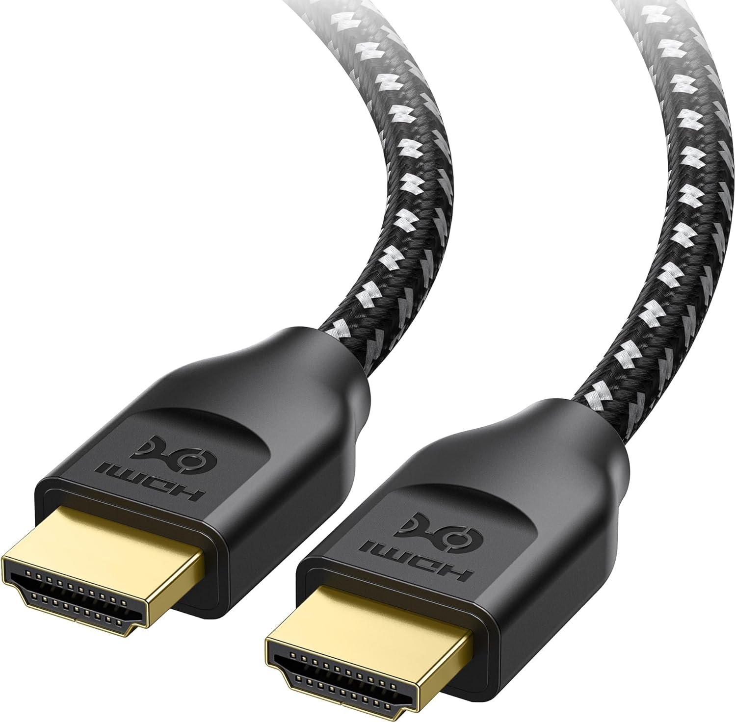 Cable Matters [Ultra High Speed HDMI Certified] Braided 48Gbps 8K HDMI Cable 6.6 ft / 2m with 8K@60Hz, 4K@240Hz and HDR Support for PS5, Xbox Series X/S, RTX3080 / 3090, Apple TV and More in Black