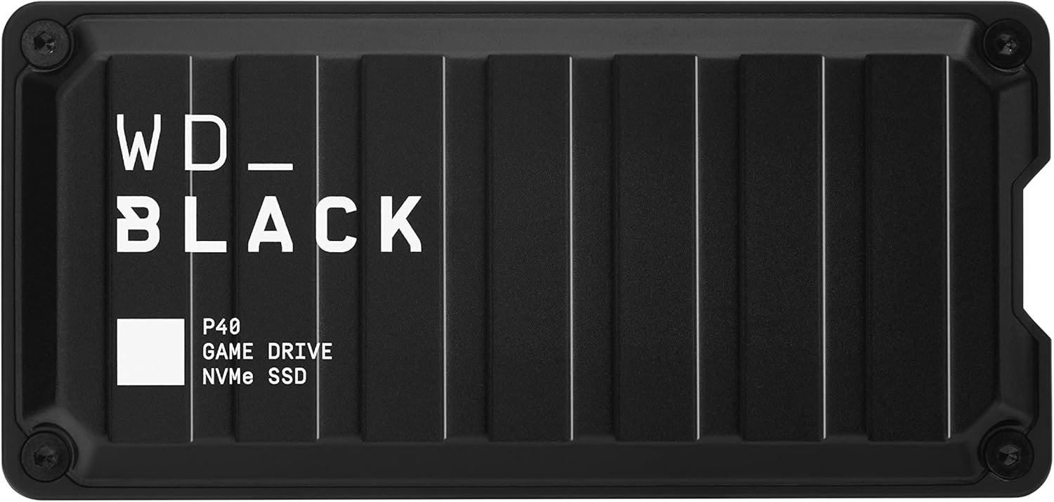 Western Digital 1TB P40 Game Drive SSD – Up to 2,000MB/s, RGB Lighting, Portable External Solid State Drive , Compatible with Playstation, Xbox, PC, & Mac – WDBAWY0010BBK-WESN