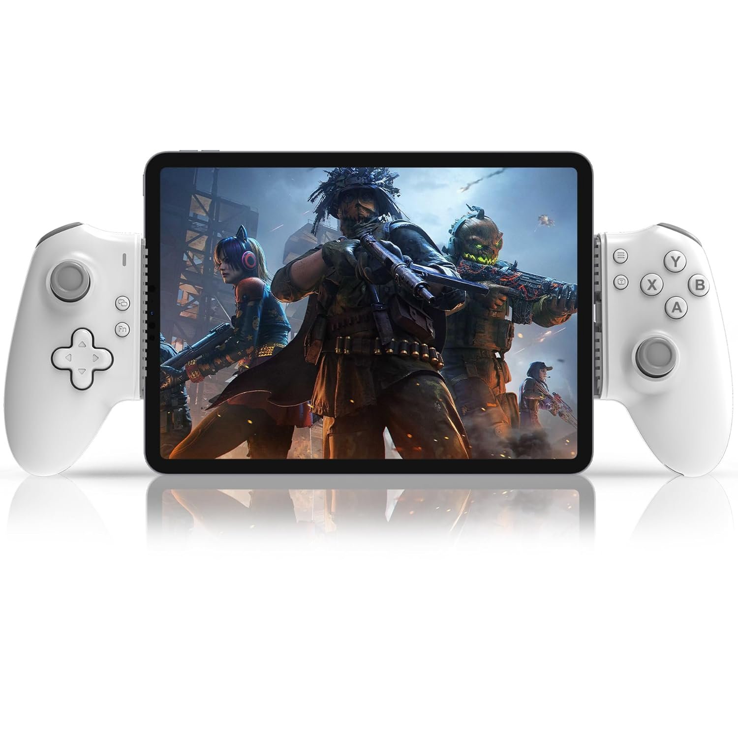 Crotrain Type C Mobile Gaming Controller for iPad and Tablet (Within 6.7-11″) USB C Game Gamepad with Hall Joysticks/Hall Trigger/Turbo/Back keys, Streaming on PS5/PS4/Xbox/PC, Cloud Gaming Controller