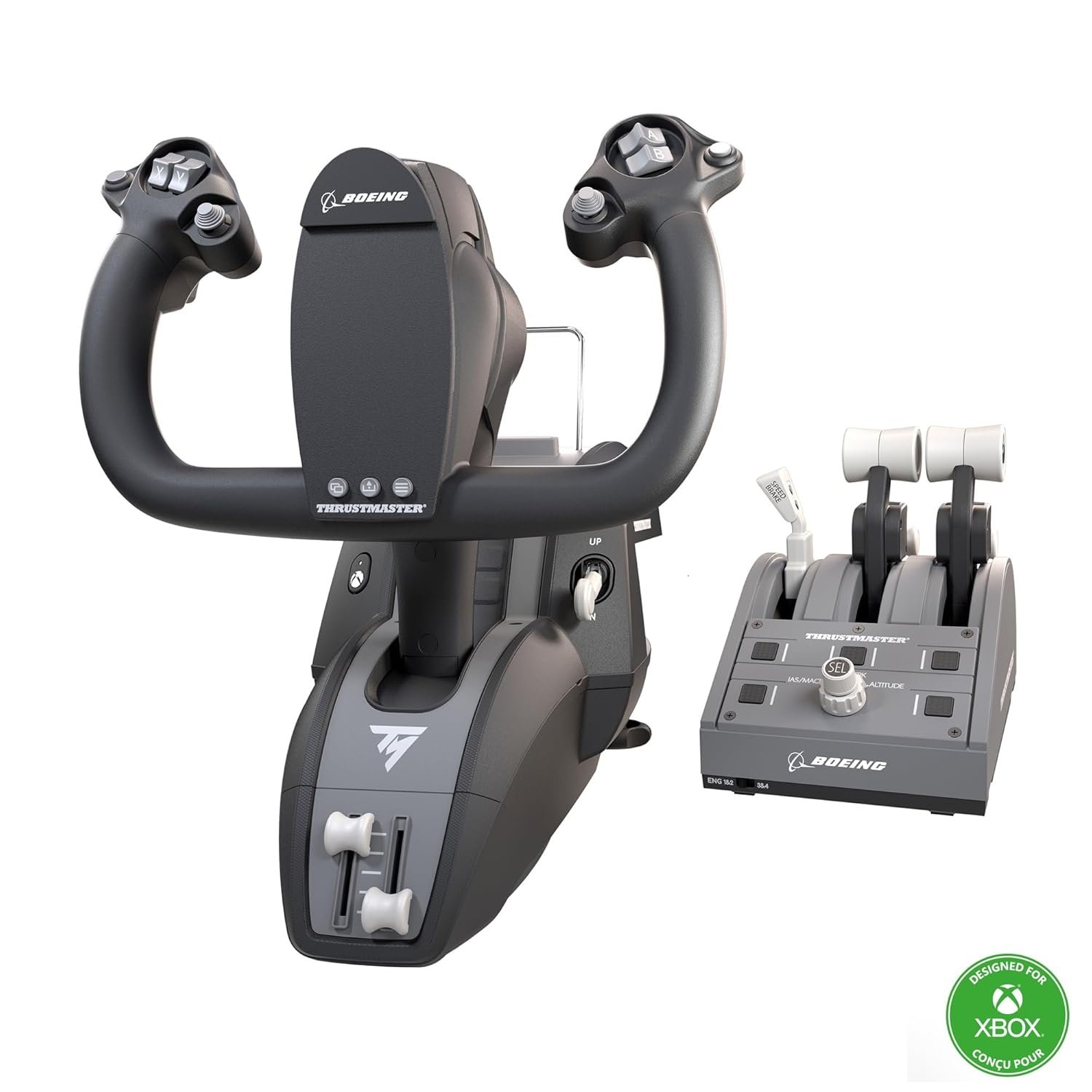 Thrustmaster TCA Yoke PACK Boeing Edition – Yoke & Quadrant Bundle for Xbox Series X|S & PC – Realistic Flight Simulator Controls