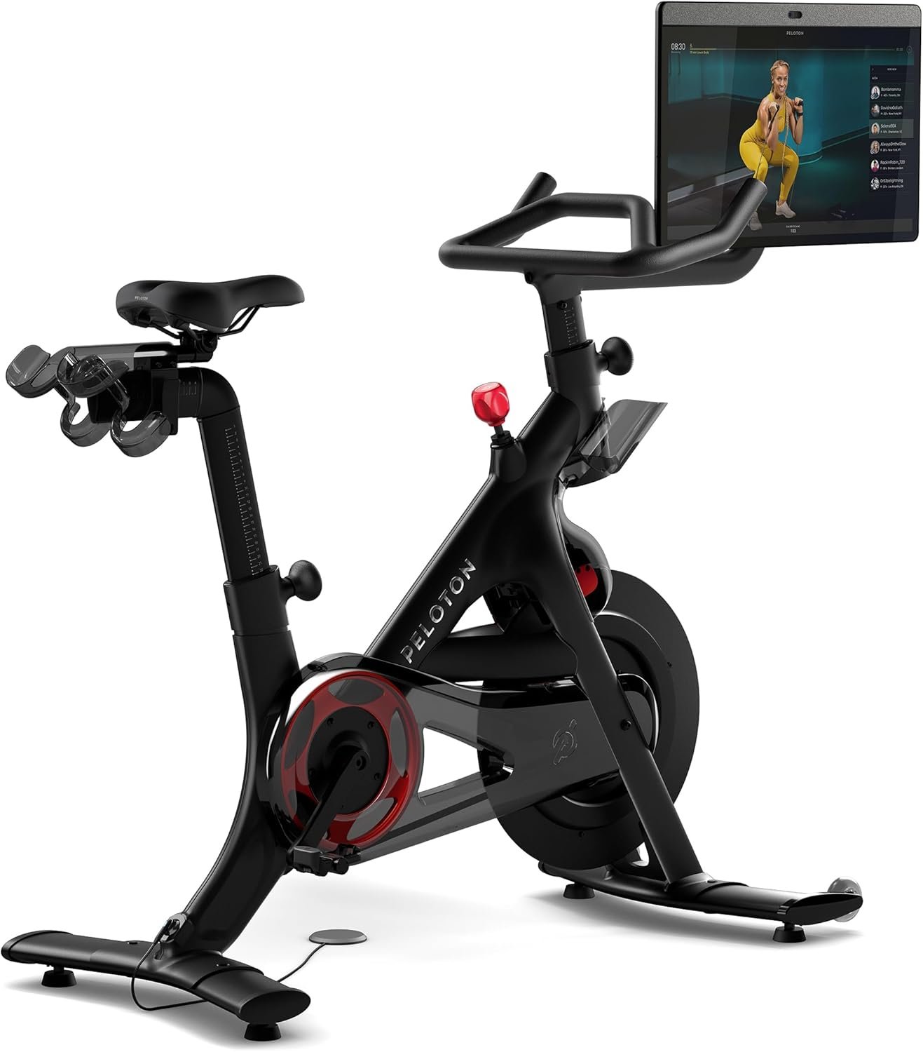 Certified Refurbished Peloton Bike+ | Indoor Stationary Exercise Bike with 24” HD, Anti-Reflective Rotating Touchscreen