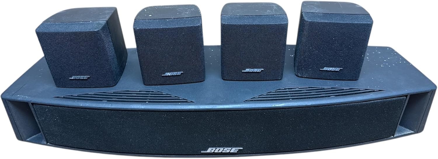 5.1 Surround Sound Speaker System, Bose Home Theater Setup with 4 Satellite Speakers and Center Speaker, Black